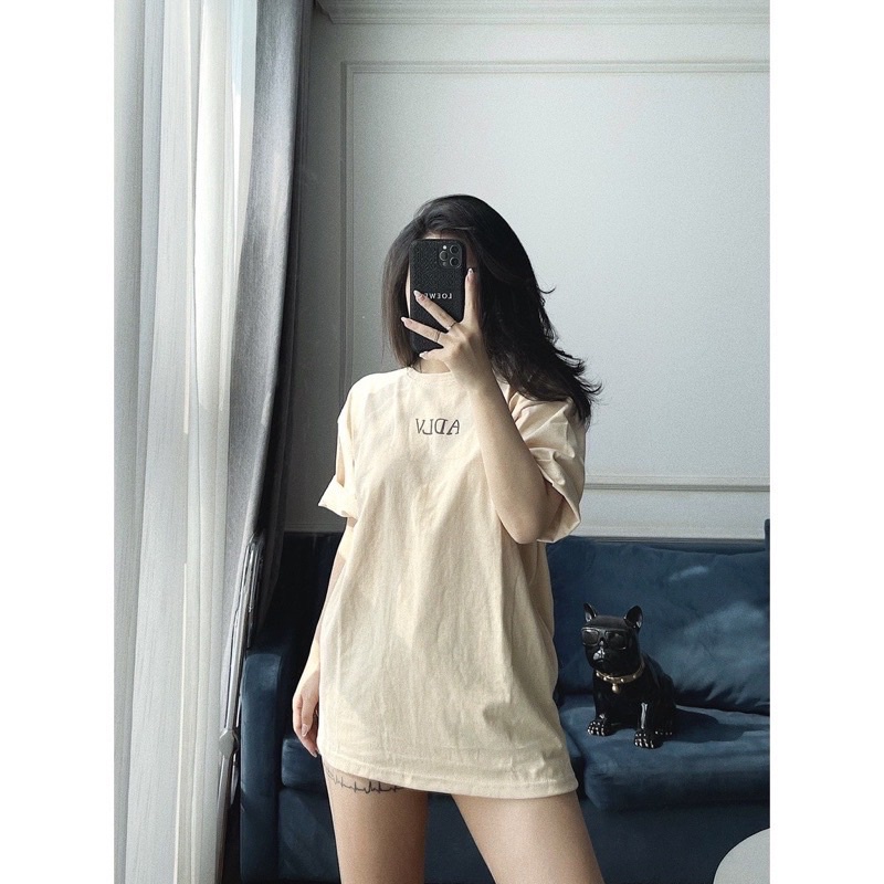 Áo thun nam nữ ADLV Glossy Basic Begie