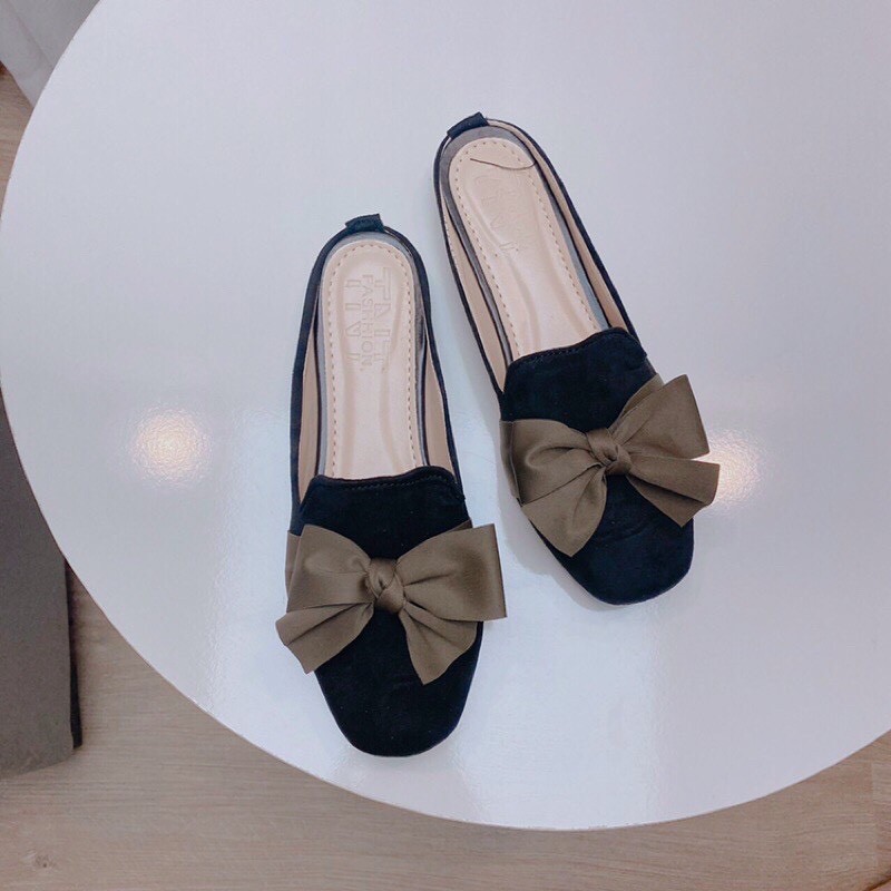 Giày nữ búp bê đính nữ xinh xắn màu đen shynstores | BigBuy360 - bigbuy360.vn