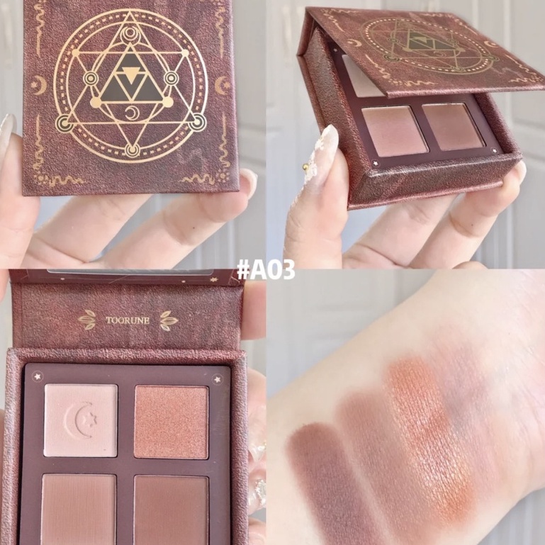 Bảng Phấn Mắt TOORUNE 4 ô siêu đẹp_HÀNG HOT