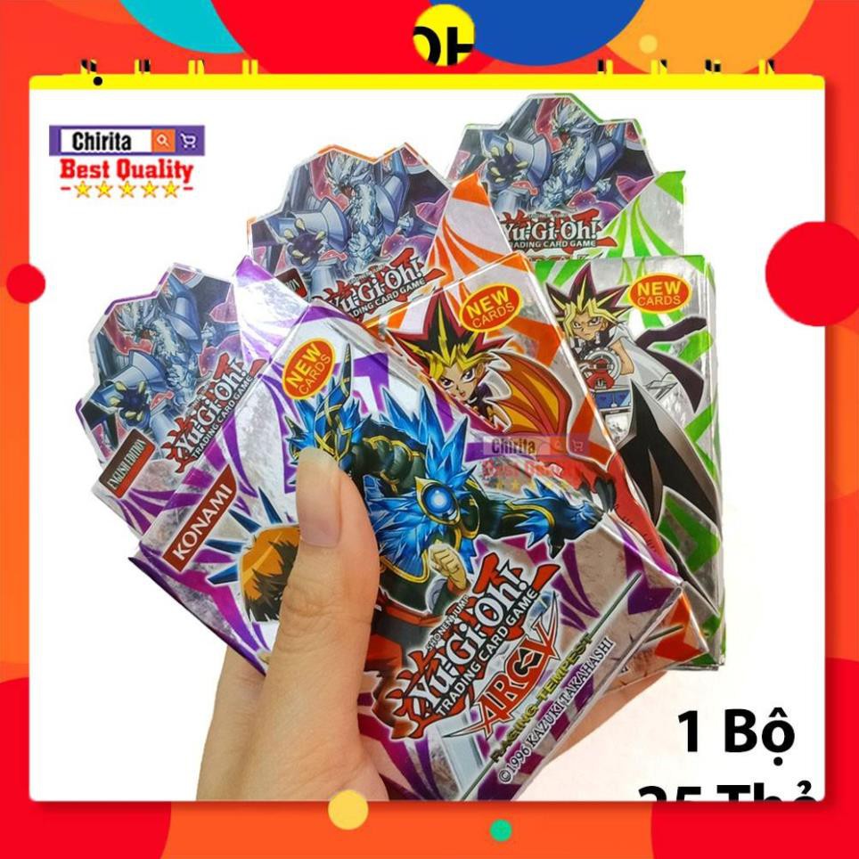 Bộ Bài YUGIOH Giấy Cứng - Gồm 25 Thẻ Bài Và 1 Lá Bài Hiếm