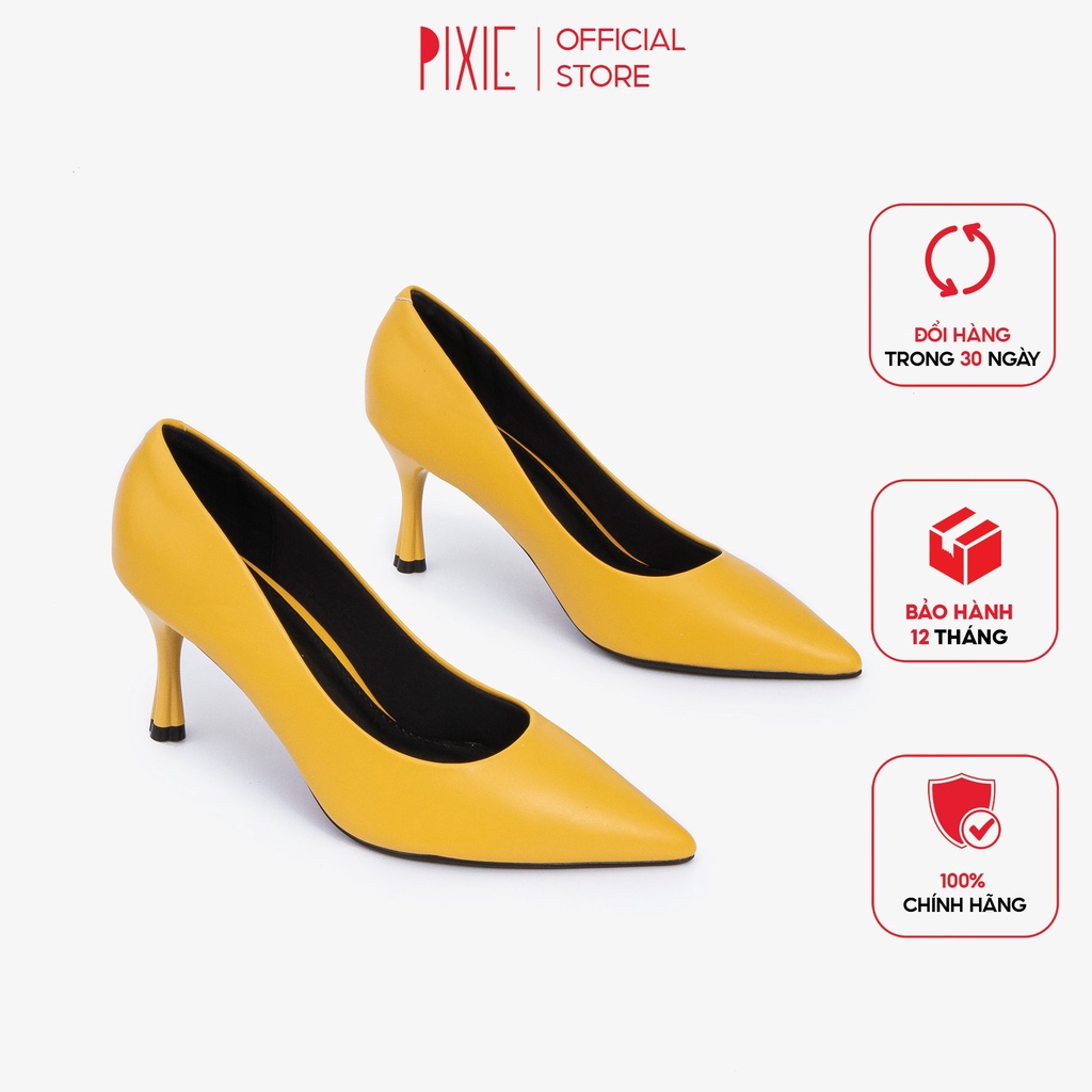 Giày Cao Gót 7cm Basic Mũi Nhọn Mềm X457