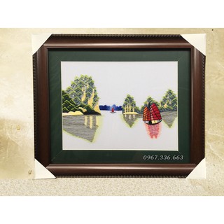 tranh Vịnh Hạ Long ( size nhỏ ảnh chụp thật)