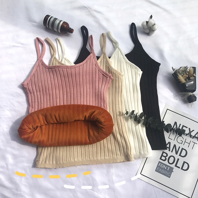 Áo hai dây màu sắc đơn giản xinh xắn dành cho nữ