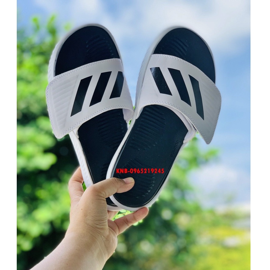 Dép 𝐀𝐃𝐈𝐃𝐀𝐒,dép adidas,dep adidas Alphabounce,dép quai ngang nam nu 3 sọc hàng xịn 1-1 đế dày nhẹ tặng hộp màu trắng
