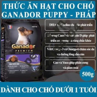 [PHÁP] Ganador Puppy Sữa+DHA - Thức Ăn Cho Chó Con Dưới 1 Tuổi - Gói 400g