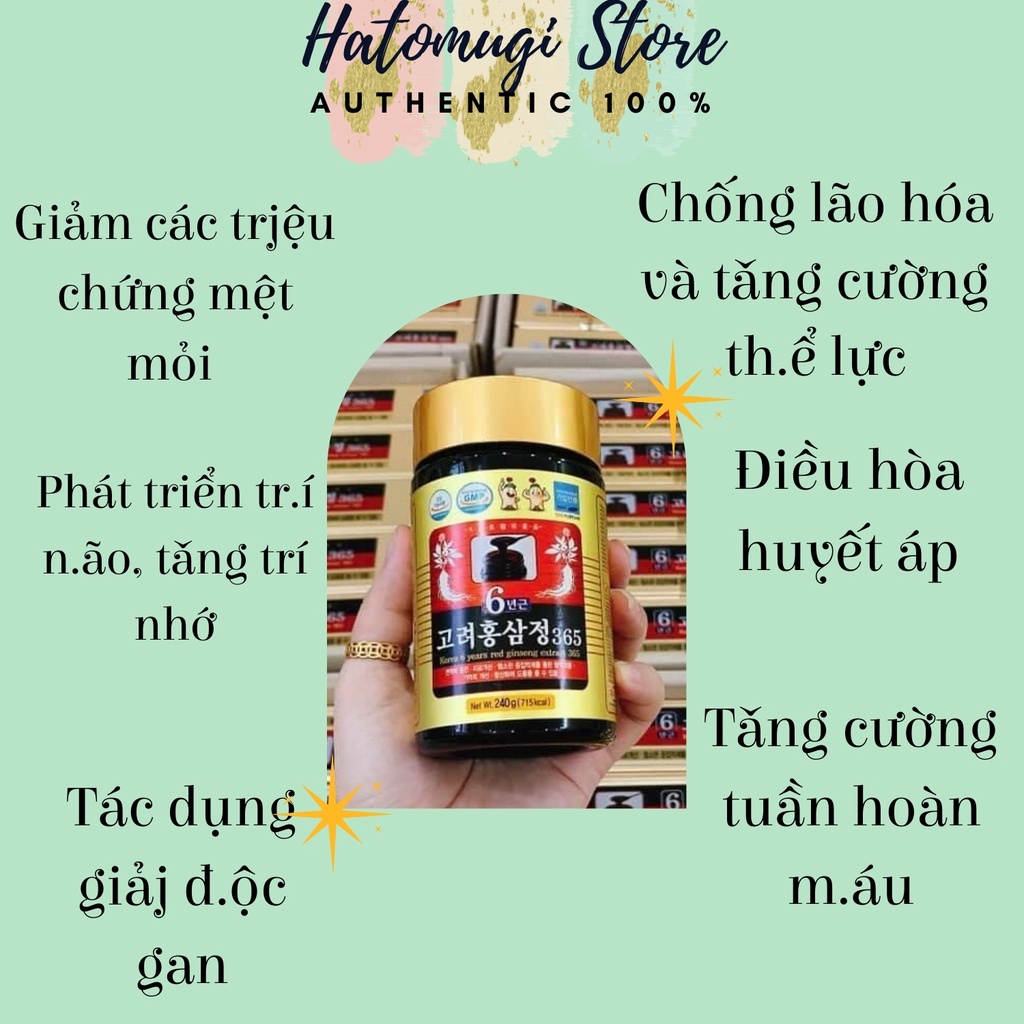 Cao Hồng Sâm 365 Hàn Quốc Chính Hãng ( 2LỌ× 240G)