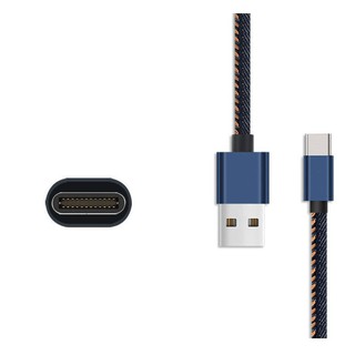 Dây sạc, cáp sạc USB Type C bọc jean thời trang hỗ trợ truyền data và sạc nhanh (1m)