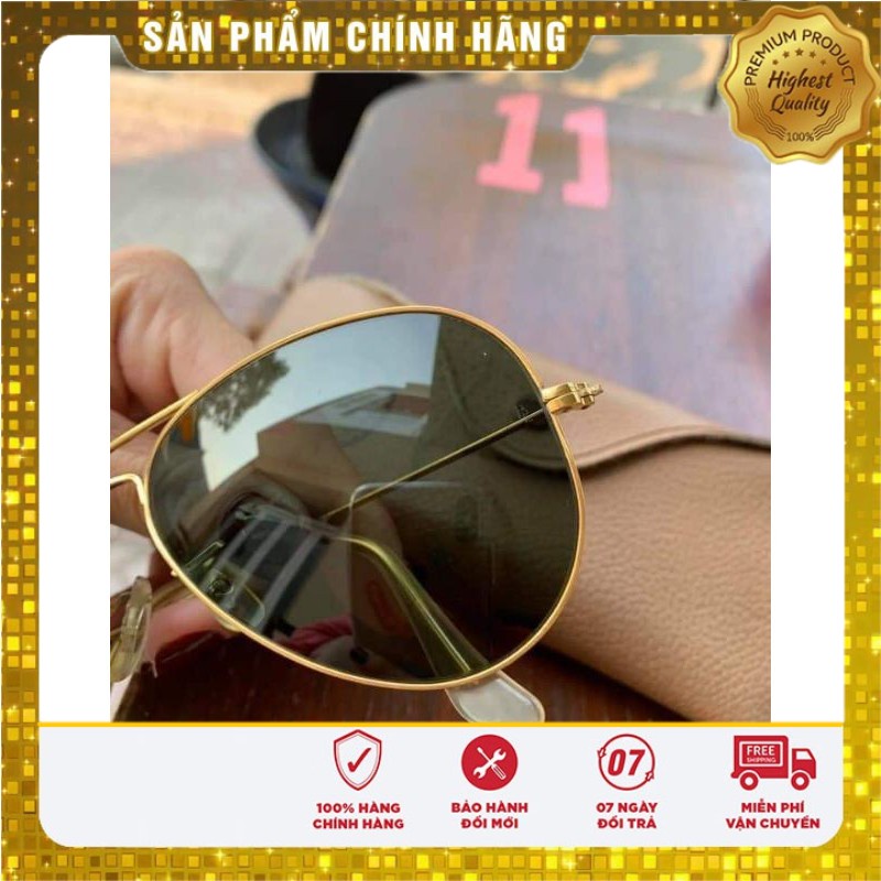Kính Rayban Aviators Bọc Vàng 14K zin