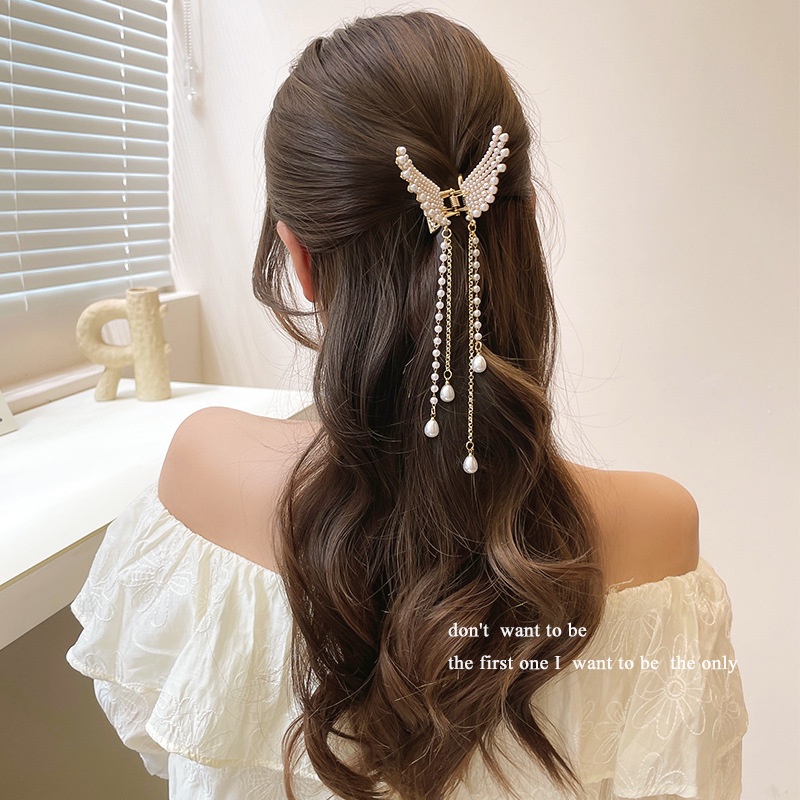 Kẹp Càng Cua Cánh Buom Kim Loại Xinh Xắn Cho Nữ phong cách Hàn Quốc, kẹp càng cua đẹp, kẹp càng cua