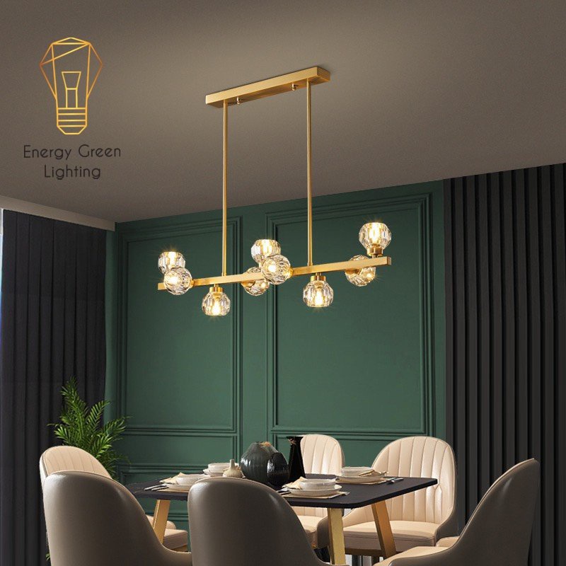 Đèn Thả 8 Chao T hủy Tinh Energy Green Lighting DGT-9400 - Decor Trang Trí Nội Thất Sang Trọng - Phong Cách Hiện Đại - K