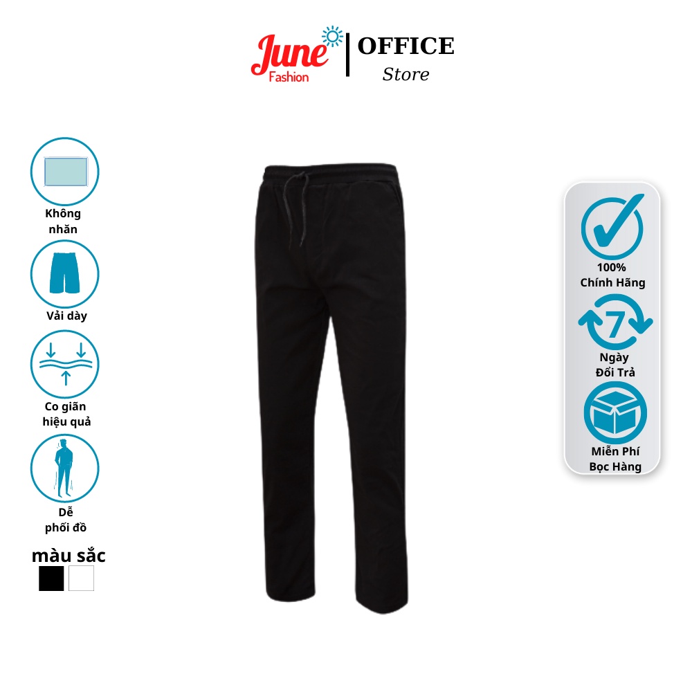Quần ống rộng June Fashion chất vải tây âu cao cấp không nhăn, không xù, vải mềm thấm hút hồ hôi, th