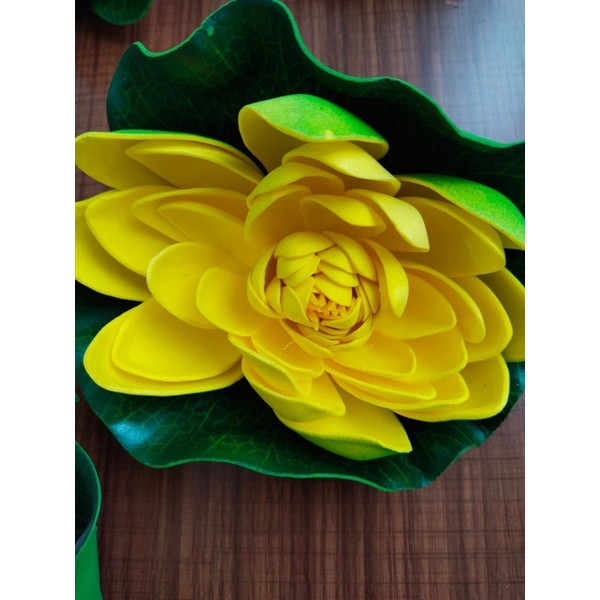 Hoa giả hoa sen thả nước sezi đại 17cm