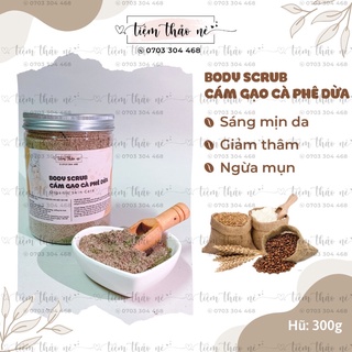 Tẩy tế bào chết cám gạo cà phê nguyên chất 100%