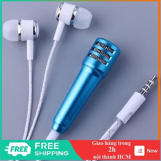 Tai nghe đa năng có micro mini hát karaoke cao cấp sử dụng trên điện thoại di động - AT0052