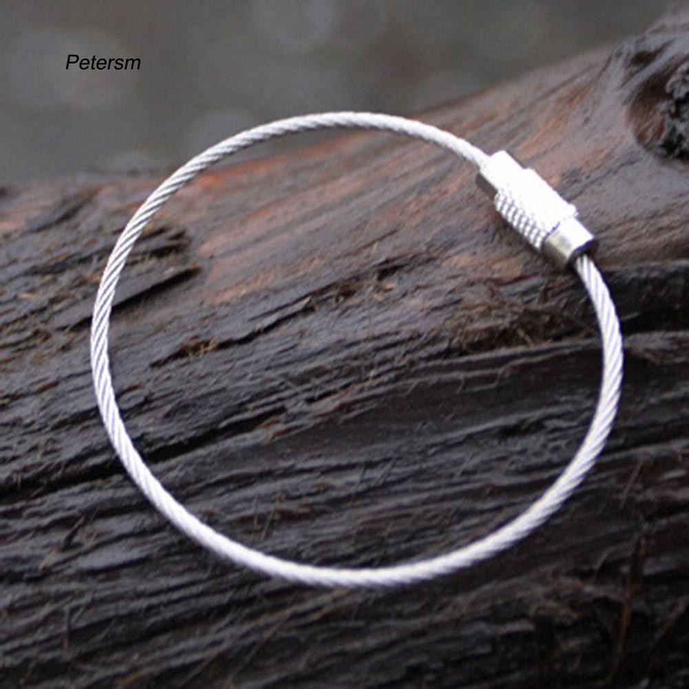 Vòng móc khóa bằng thép không gỉ bền tiện gọn chất lượng cao