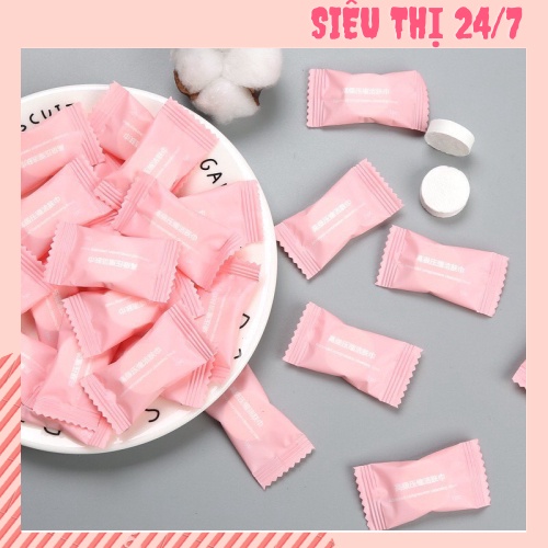 [GIÁ SỈ]giấy nén du lịch hình viên kẹo (1 VIÊN - 5 VIÊN) 88005 SIÊU THỊ 24/7