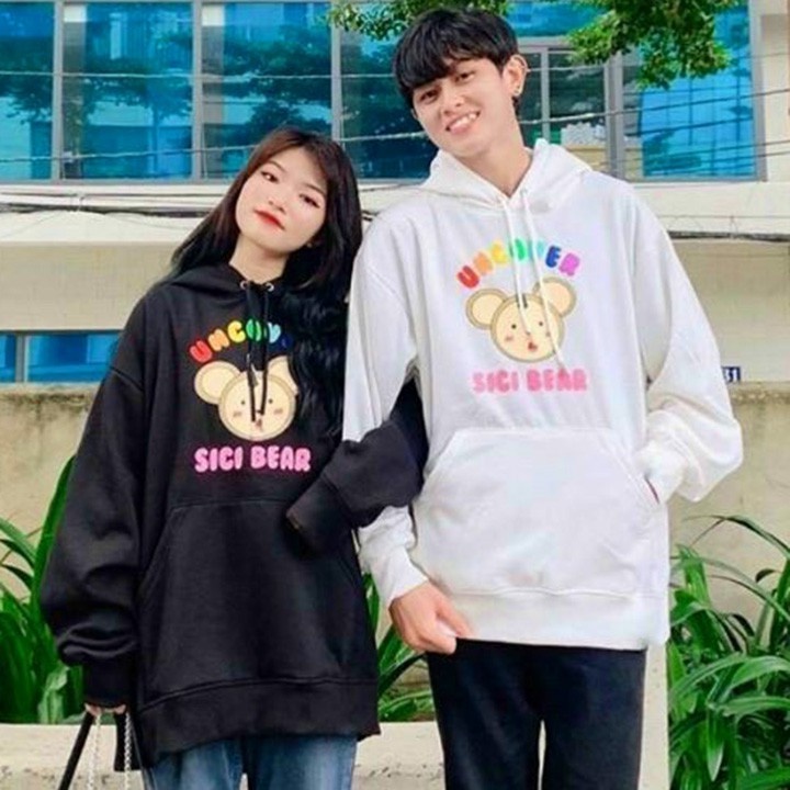 Aó hoodie Uncover sici bear v1 áo khoác nỉ cotton nam nữ uncover sici bear
