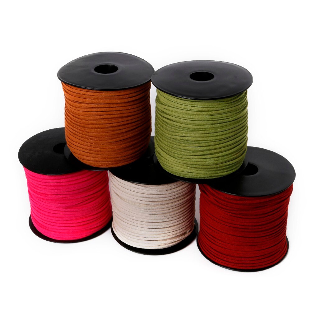 Cuộn dây da lộn kích thước 2.8mm dài 100 yard dùng làm đồ trang sức thủ công tiện lợi