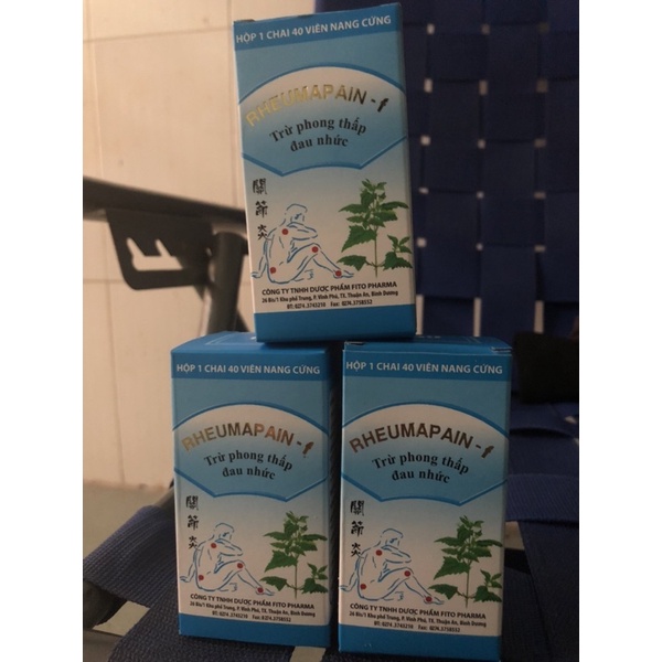 RHEUMAPAIN F - Phong Thấp, Viêm Khớp, Đau Lưng Mỏi Gối - Chai 40 viên