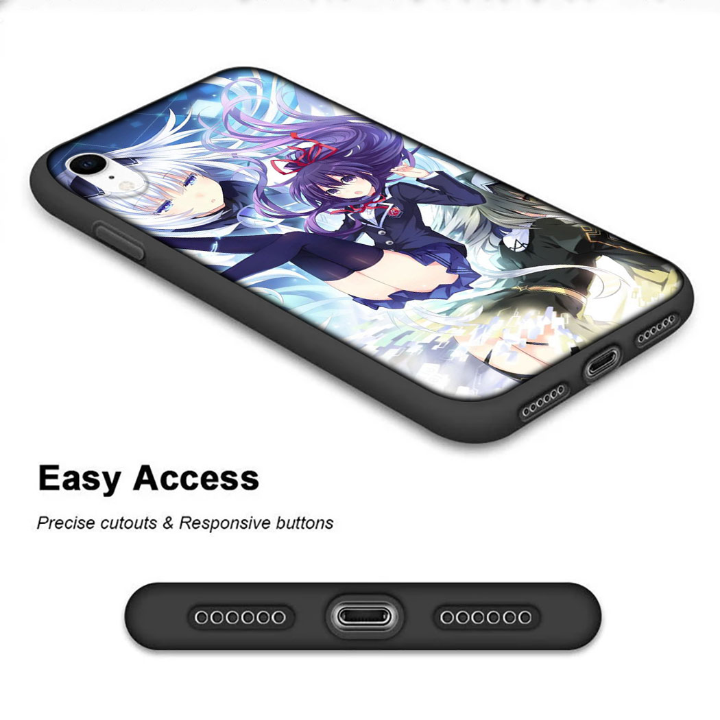 Ốp Điện Thoại Silicon Mềm Hình Date A Live Yatogami Tohka Cho Iphone 11 Pro Max Se 2020 12 Mini 12 Pro Max