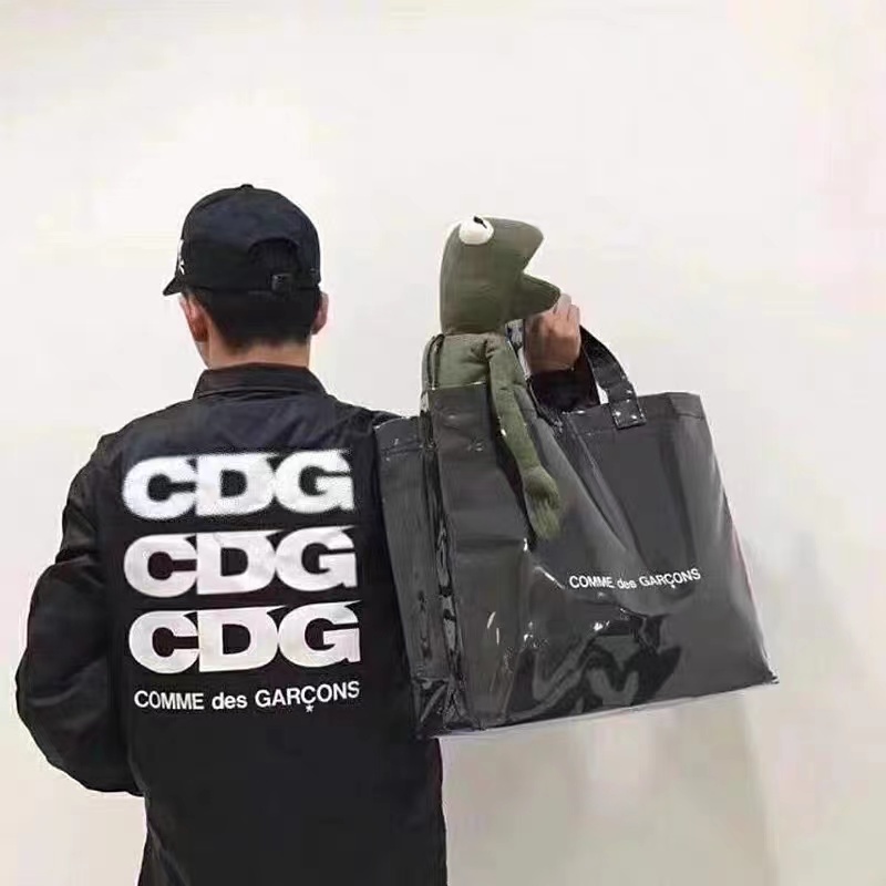 Túi Xách Tay Bằng Giấy Kraft Trong Suốt Phong Cách Âu Mỹ Rei Kawakubo CDG