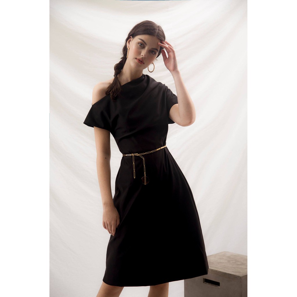 [Moda de Lita] Đầm lệch vai Coco Black Dress