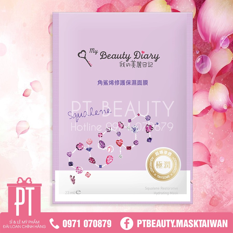 Miếng lẻ Mặt nạ My Beauty Diray Squalene ngăn ngừa lão hóa da