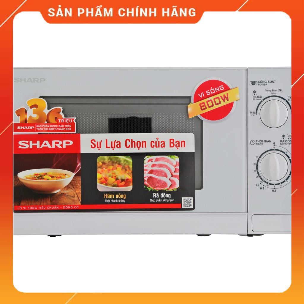 [Hỏa tốc 1 giờ] [FreeShip] Lò vi sóng Sharp 20 Lít R-201VN-S - Bảo hành 12 tháng BM