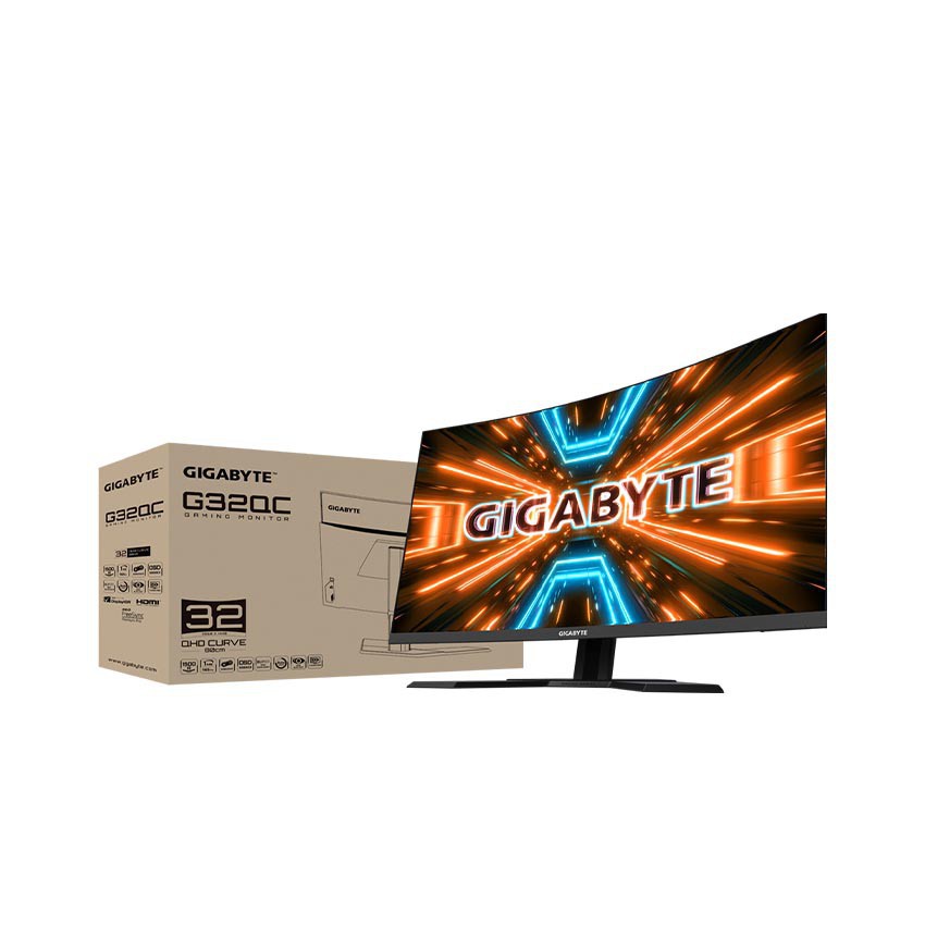 Màn hình Gigabyte G32QC (31.5 inch/2K/VA/165Hz/1ms/350 nits/HDMI+DP/Cong) Giảm 30% | BigBuy360 - bigbuy360.vn
