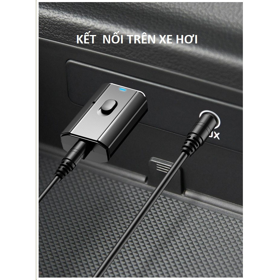 USB bluetooth V5.0 2 chức năng thu và phát kết nối tivi, máy tính, loa, amply, tai nghe bluetooth, loa ô tô jack 3.5mm