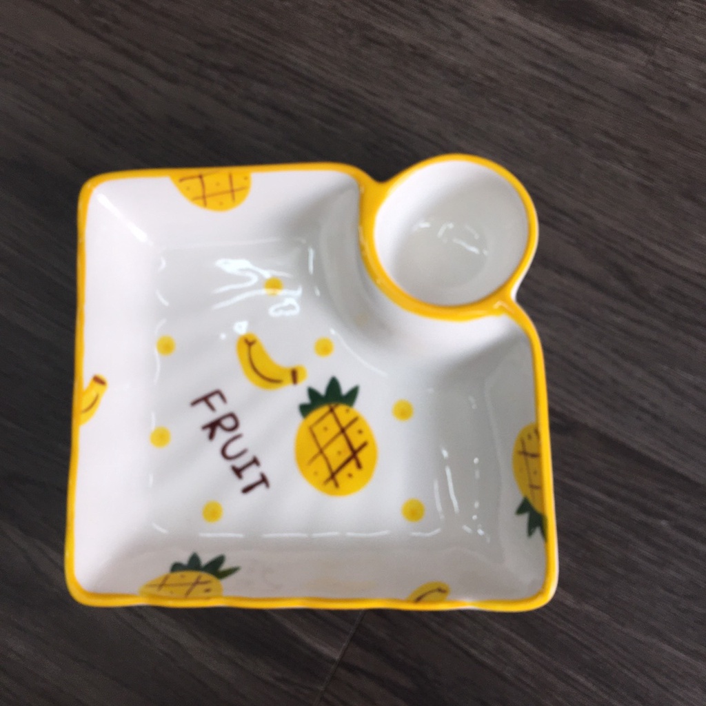 Set Bát Đĩa 🍍DỨA🍍Bát đĩa ăn cơm ăn mì, decor bàn ăn dễ thương