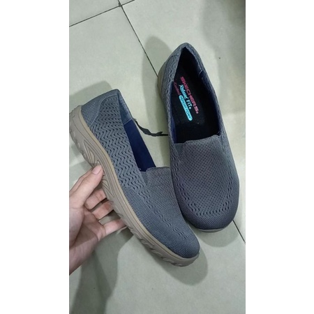 Xả kho, không đổi trả- Giày lười vải Skechers đế bằng xịn, lót mang êm, nhẹ chân, đế chống trơn, đi bộ, đi làm , đi chơi