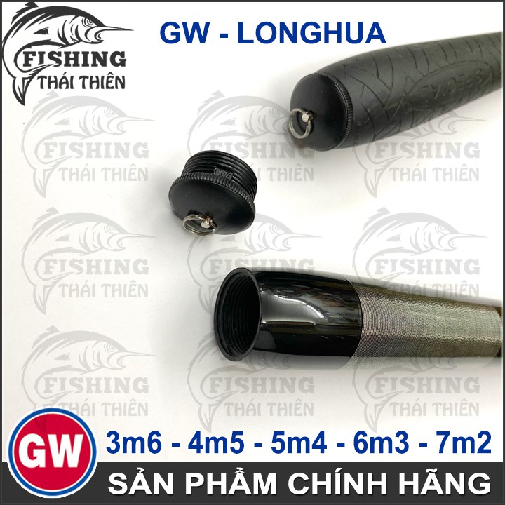 Cần Câu Tay GW Longhua Chất Liệu Carbon Chuyên Dùng Câu Cá Chép, Rô Phi, Trắm, Câu Sông, Hồ Dịch Vụ, Hàng Chính Hãng 3m6