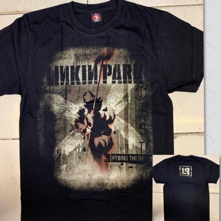 Áo thun nam màu đen in hình ban nhạc linkin park