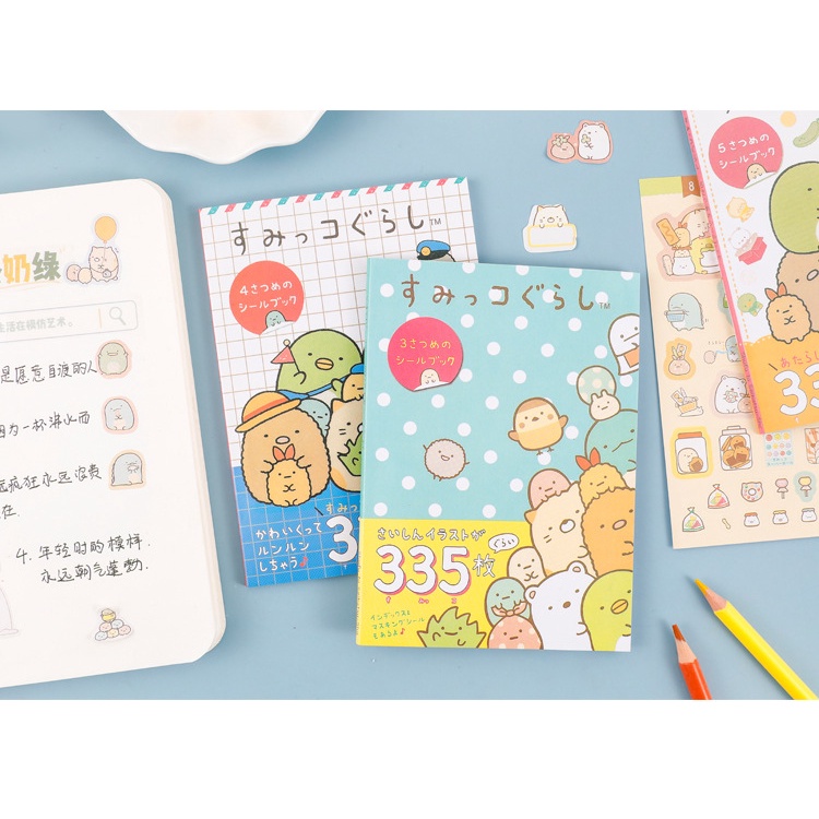Set 335 Sticker Nhật Bản dạng quyển sổ hình Molang dễ thương - MiuSua