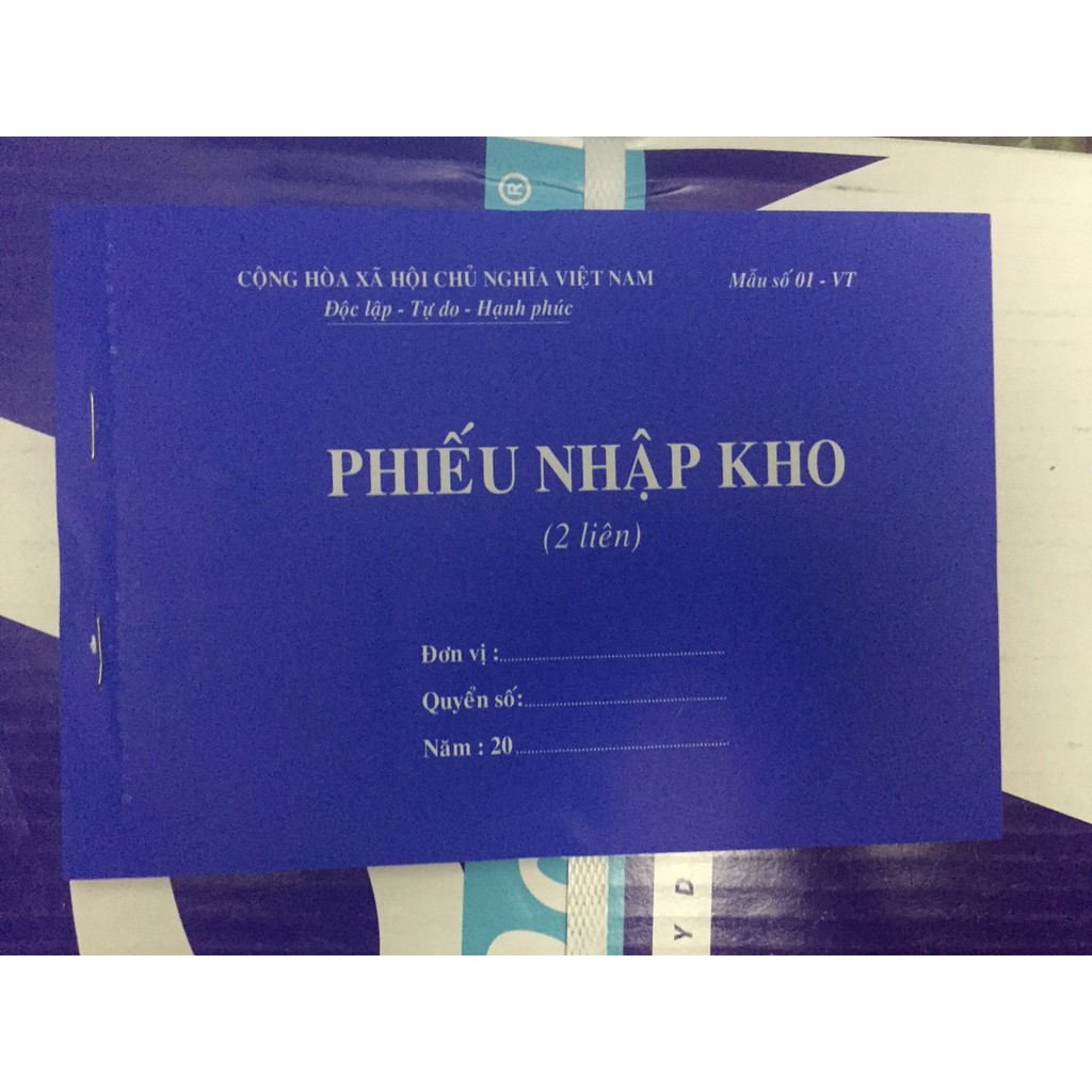 Phiếu nhập kho cacbon 2 liên/3 liên A5