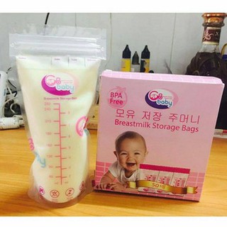 50 túi trữ sữa gb baby hàn quốc