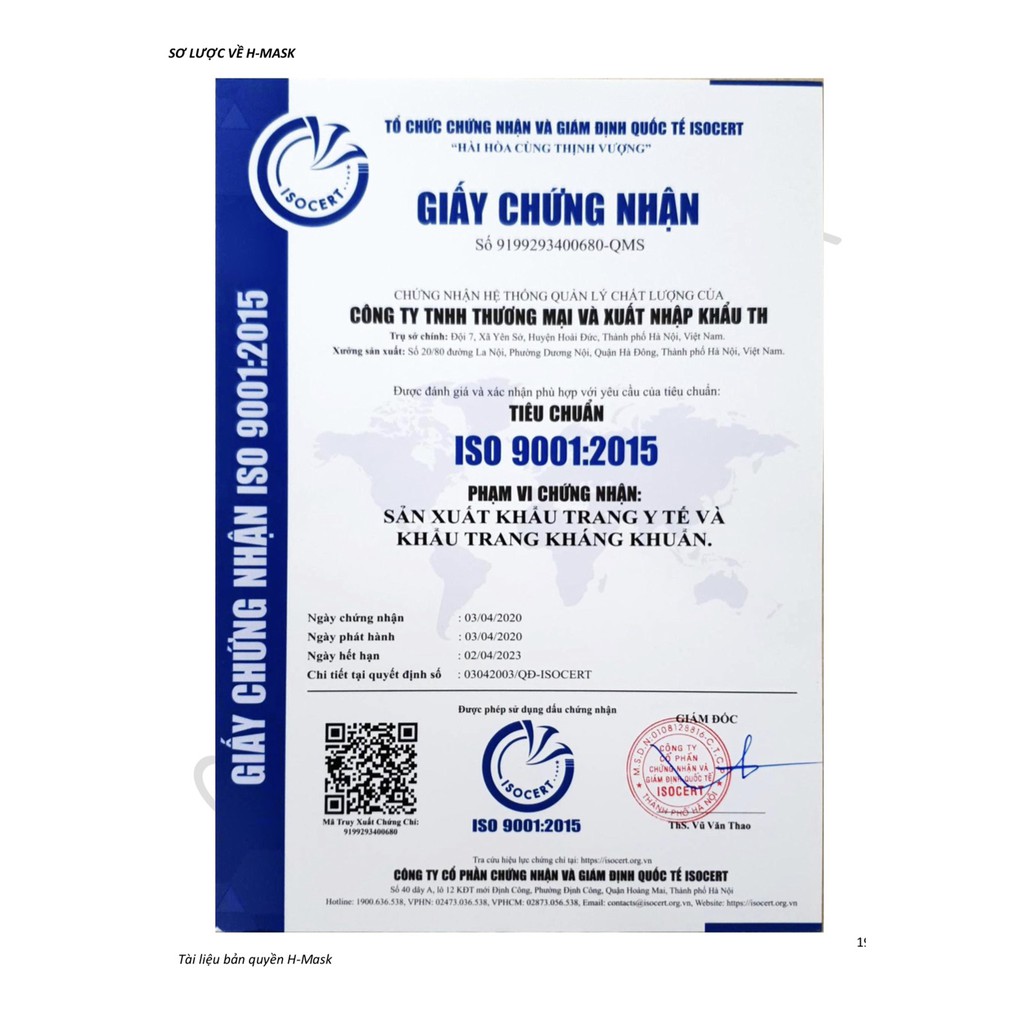 XUẤT DƯ MỸ (hộp 50c) TỪ NHÀ MÁY KHẨU TRANG Y TẾ 4 LỚP H-MASK | BigBuy360 - bigbuy360.vn