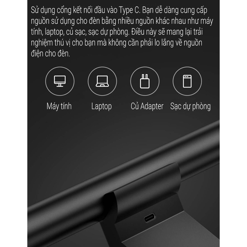 Đèn Treo Màn Hình Máy Tính Xiaomi Mijia MJGJD01YL Quốc Tế - BH 06 Tháng