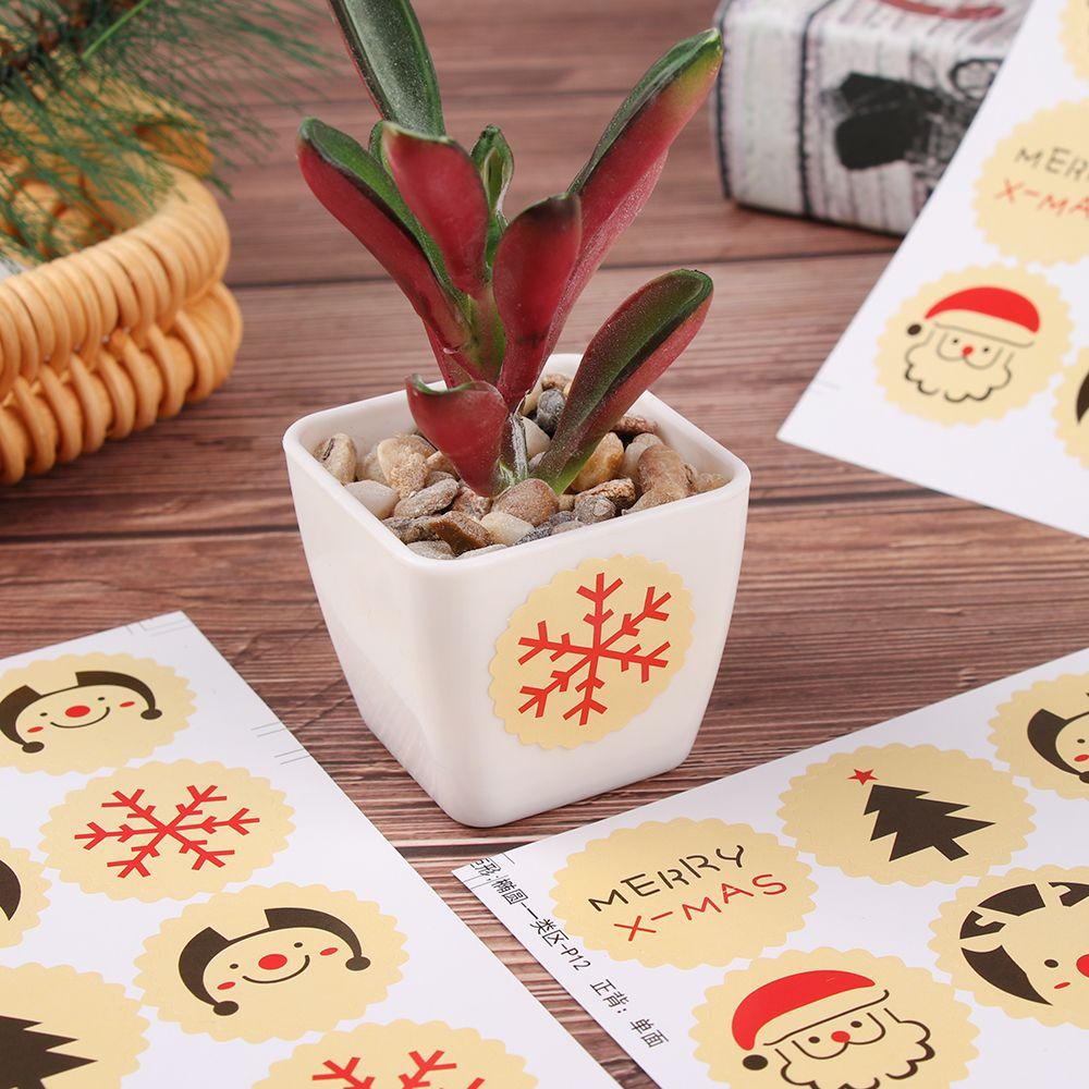 Sticker Dán Niêm Phong Trang Trí Bánh DIY Hình Bông Tuyết