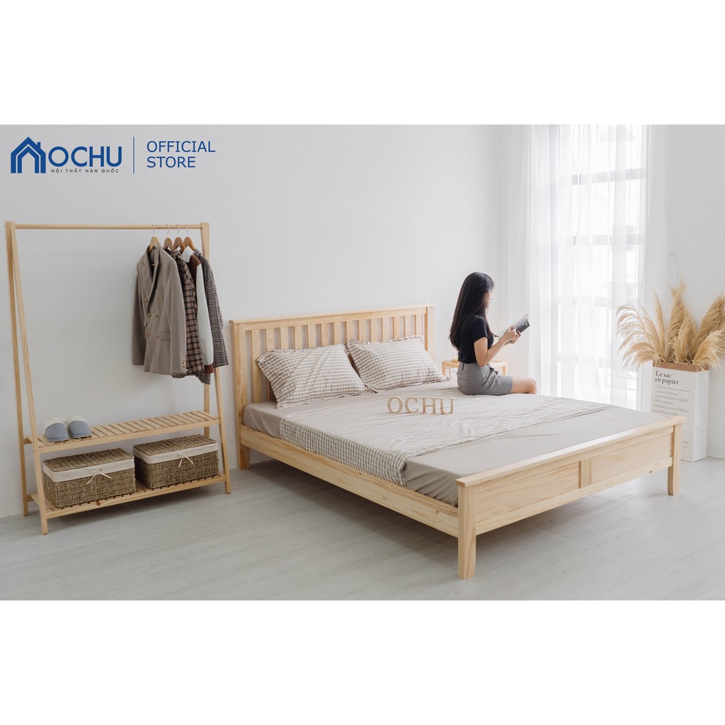 Giường Ngủ OCHU Gỗ Thông - Bernie Bed - Natural