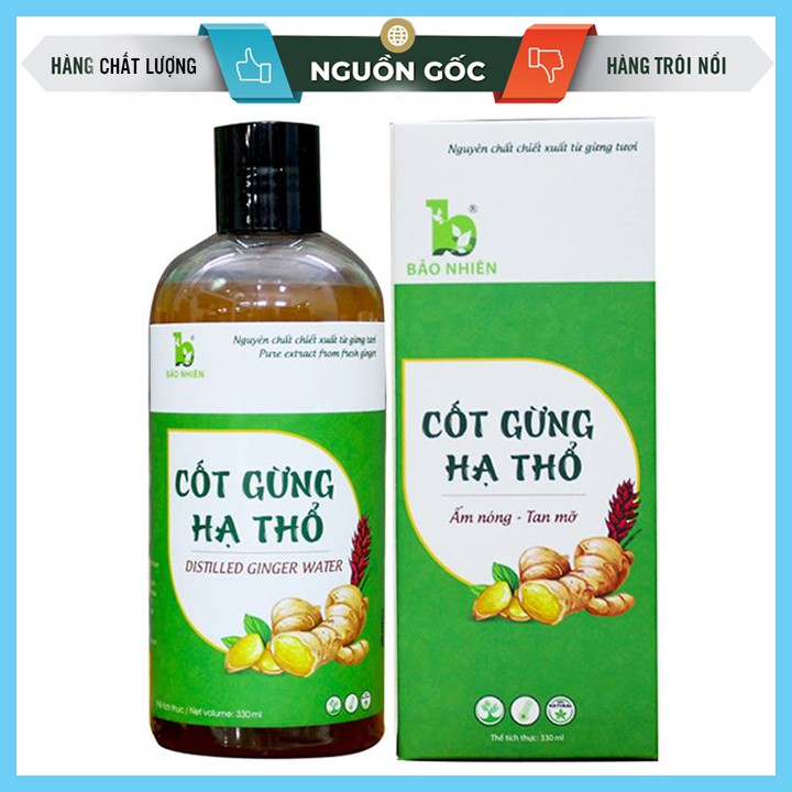 [Chăm Sóc Mẹ Sau Sinh] Bảo Nhiên Cốt Gừng Hạ Thổ Tan Mỡ Bụng Giảm Đau Sau Sinh Chai 330Ml | Cuahangtructuyen.vn