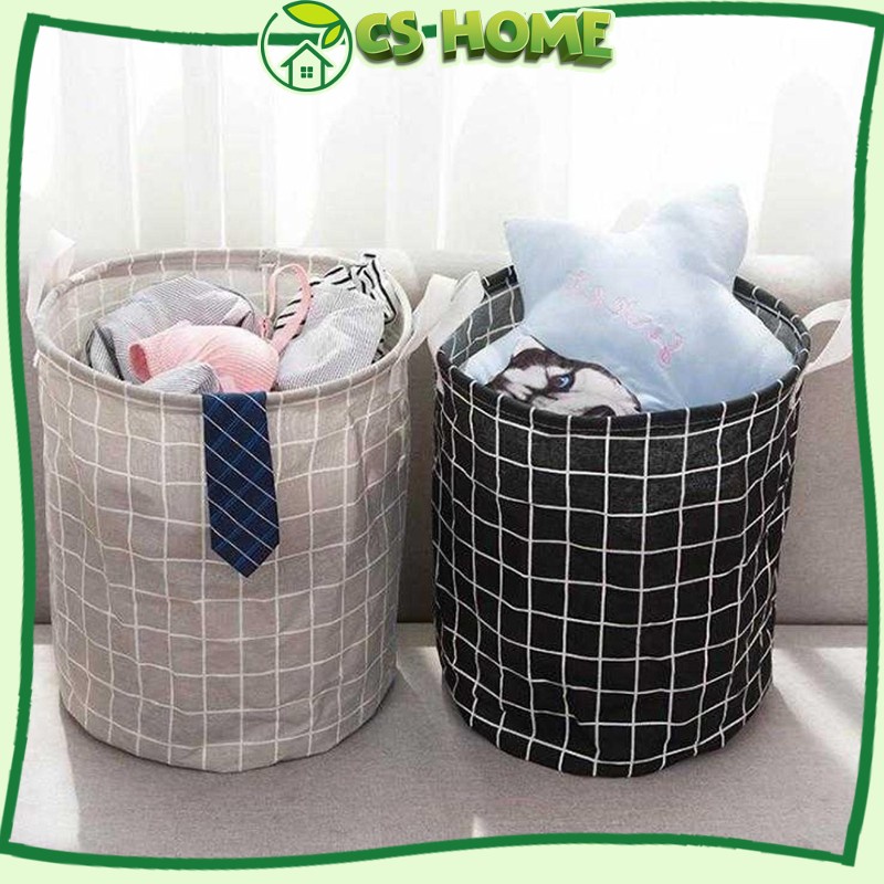 Giỏ Vải Đựng Đồ Cshome Gấp Gọn Cỡ Lớn 45 Lít Đa Năng Tiện Lợi Mẫu Mới, Đựng Quần Áo Bẩn, Chăn Màn Tiện Dụng