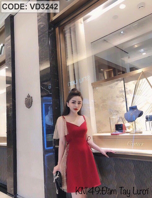Đầm tay lưới