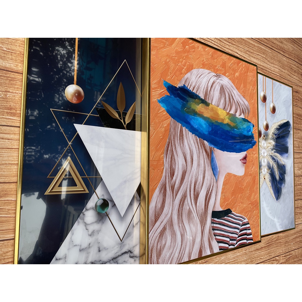 Tranh Treo tường Spa, Tranh tráng gương cao cấp dùng để trang trí spa phun xăm, tiệm nail, thẩm mỹ làm đẹp | 888