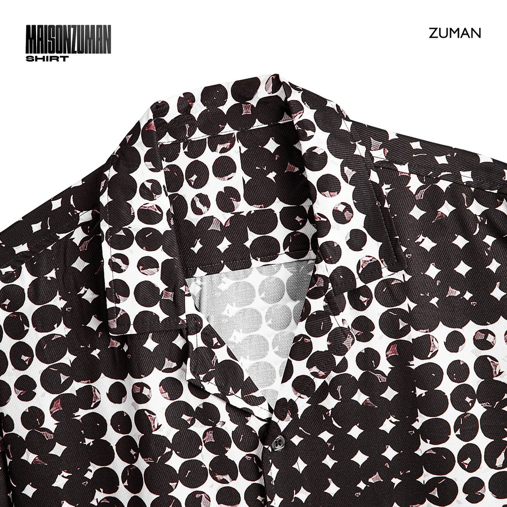 Áo sơ mi nam họa tiết Maison Shirt ASM209 ZUMAN form suông, chất vải lụa vân chéo cao cấp, thoáng mát | BigBuy360 - bigbuy360.vn