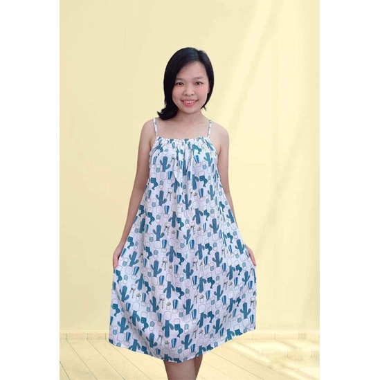 Váy tole/lanh 2 dây siêu mềm mát 45-65kg