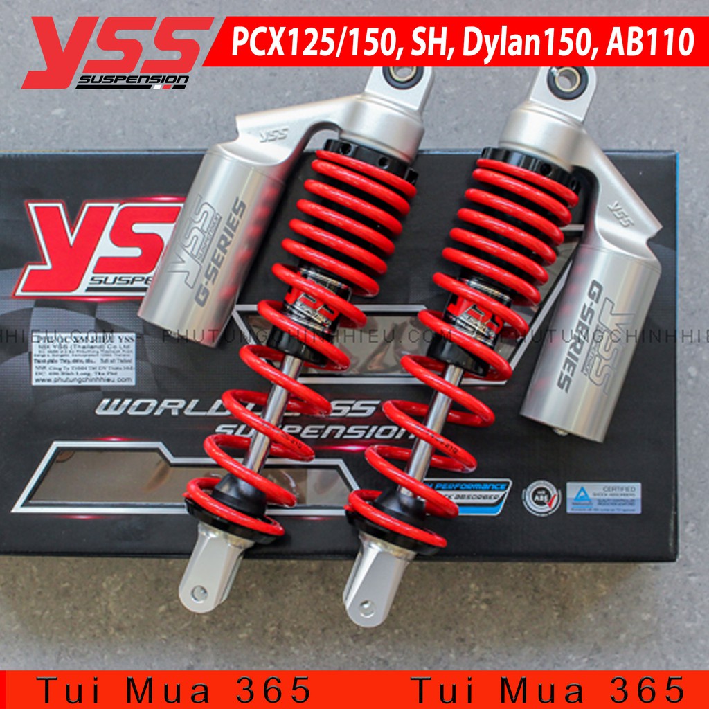 Phuộc YSS Bình Dầu Honda SH Series Đen/Đỏ ( Thái Lan )