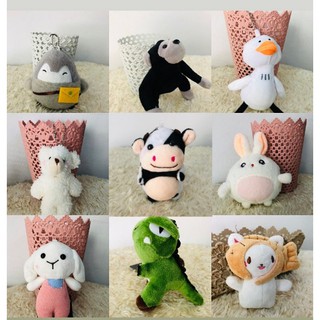 Móc khóa thú nhồi bông, móc chìa khoá keychain khủng long gấu bông treo cặp túi xách balo