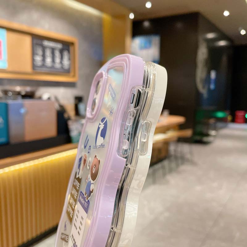 Ốp Điện Thoại TPU Silicon Mềm Chống Bụi Bẩn Chống Sốc In Hình Gấu Cho IPhone 13 11 12 Pro Max 7 8 Plus X XR XSMAX